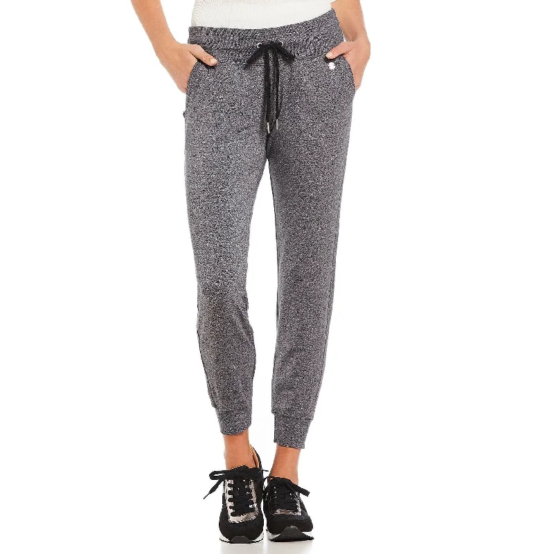 Ethnic Style Calvin Klein Women's Slim Fleece Joggers Slate Heather Black Size Medium - Grey