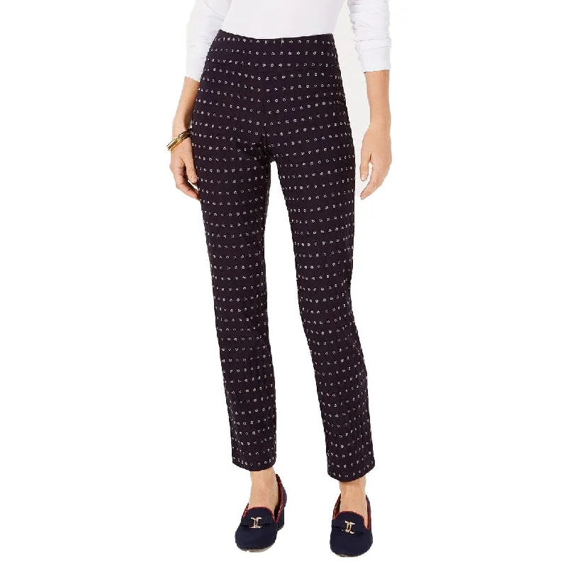 Fashionable In The Times Charter Club Women's Cambridge Floral-Print Tummy-Control Pants Black Size 12