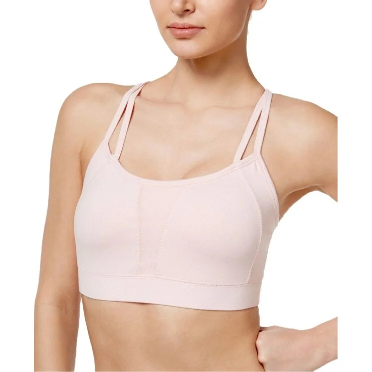 Urban Comfort Gaiam Women's Iris Medium Support Strappy Sports Bra Pink Size Small