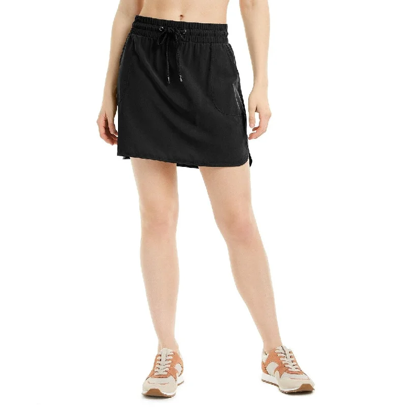 Relaxed Looks Ideology Women's Drawstring Skirt Black Size Small