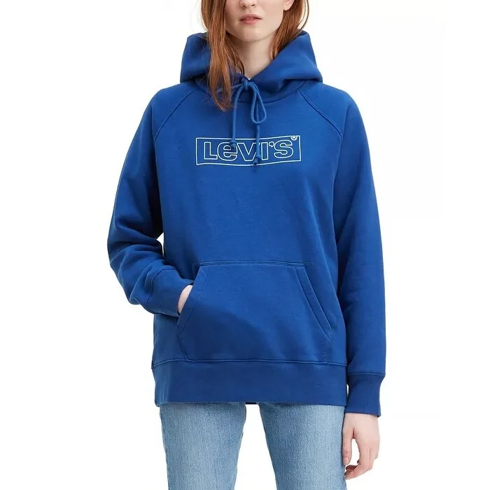 Daily Comfort Levi's Women's Graphic Sport Hoodie Navy Size Large