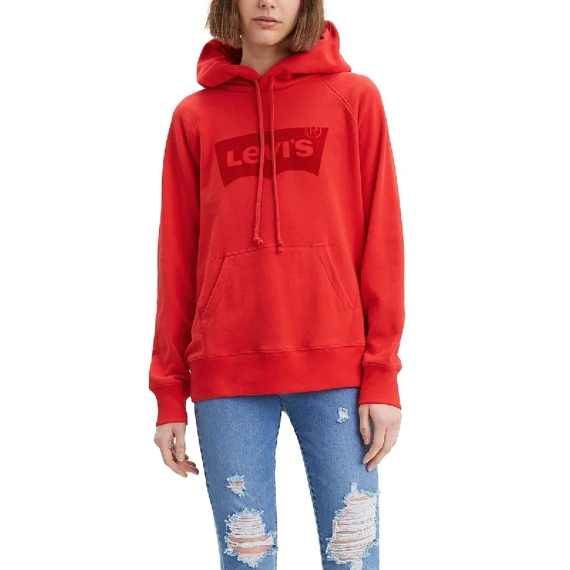 Levi's Women's Graphic Sport Hoodie Red Size X-Small - XS