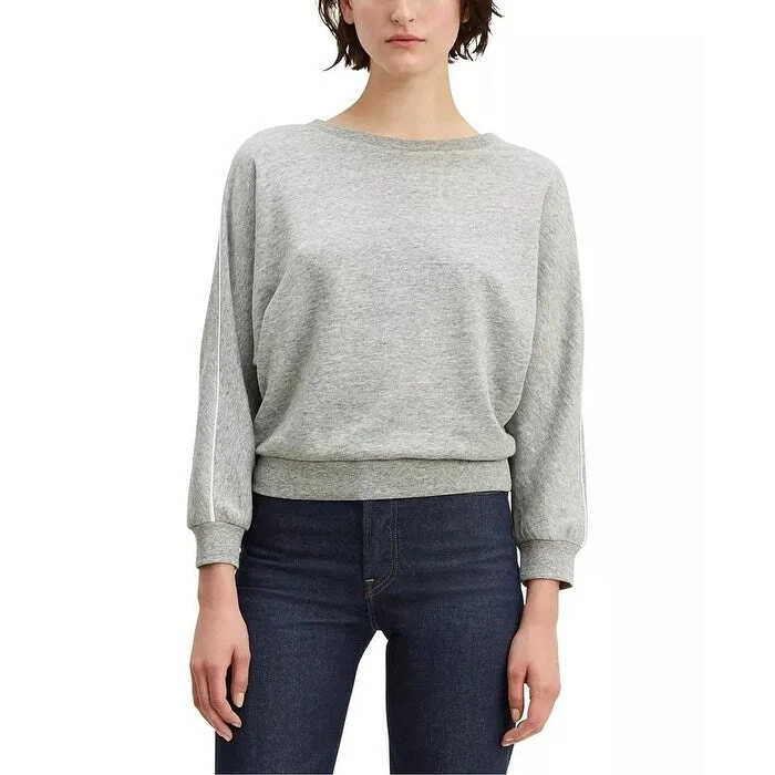 Casual Elegance Levi's Women's Natalie Crewneck Sweatshirt Gray Size Large