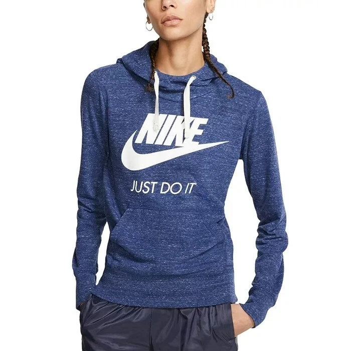 Lounge Wear Nike Women's Gym Vintage Logo Hoodie Blue Size X-Large