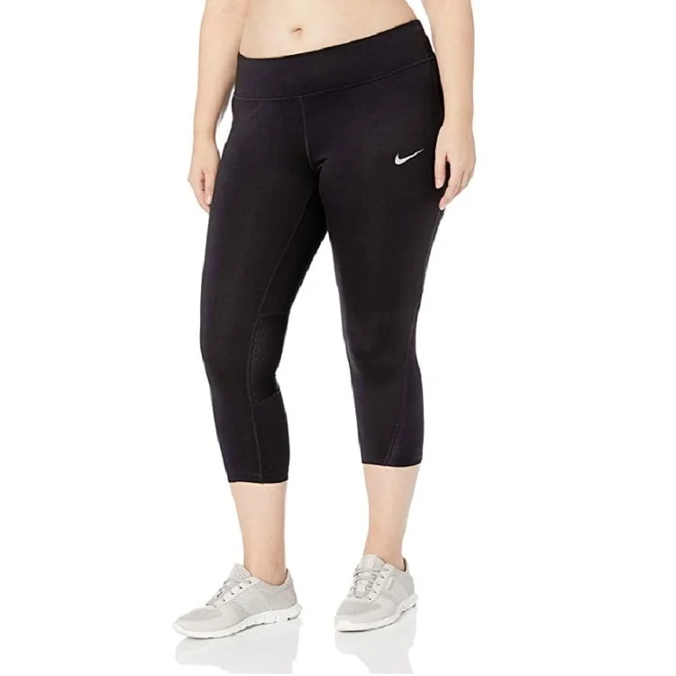 Spring Fashion Nike Women's Plus Size Power Compression Cropped Leggings Black Size 3 Extra Large - XXX-Large Spring Fashion Nike Women's Plus Size Power Compression Cropped Leggings Black Size 3 Extra Large - XXX-Large