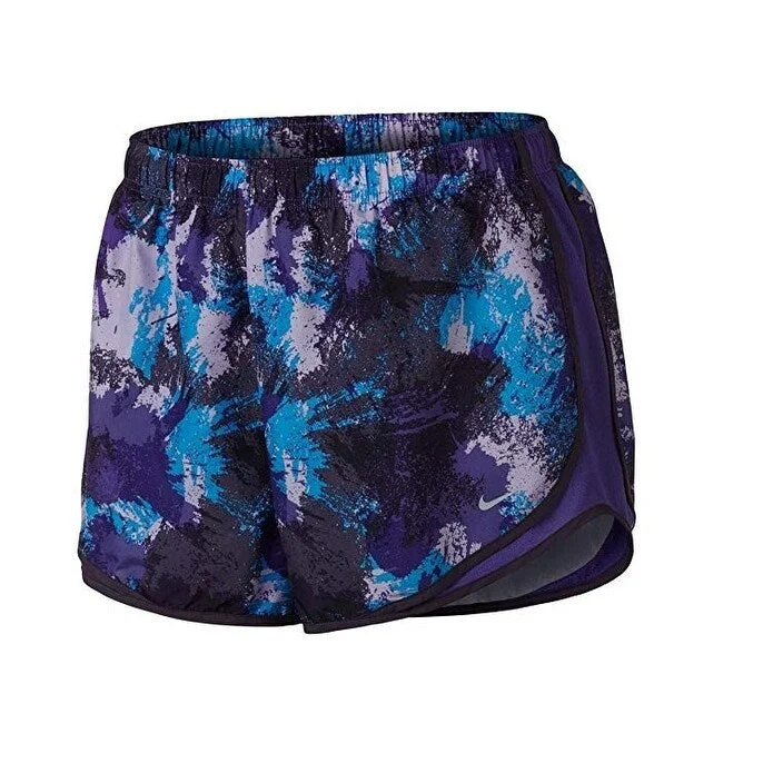 Bright Colors Nike Women's Plus Size Shorts Dri-FIT Tempo Track Dark Raisin Size 1 Extra Large - Purple - X-Large