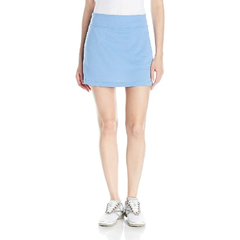 Casual Comfort Wear PGA TOUR Women's 16" Airflux Solid Knit Skort Provence Size Extra Large - Blue - X-Large