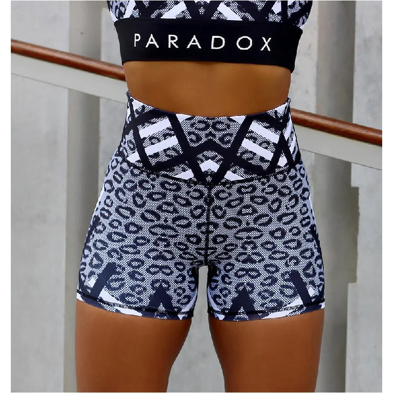 Soft Layers Mesh Leopard Print Shorts