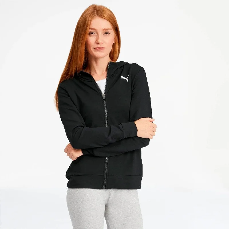 Dressing Tips Puma Women's Modern Sport Logo Zip Hoodie Black Size Small