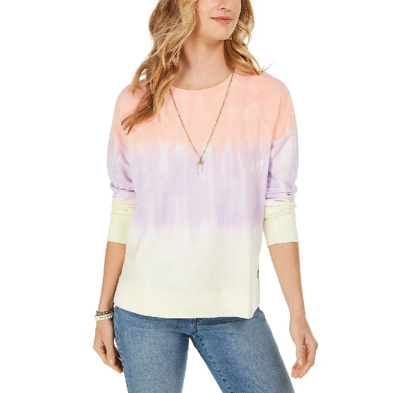Classic Style Style & Co Women's Tie-Dye Sweatshirt Pink Size Extra Large