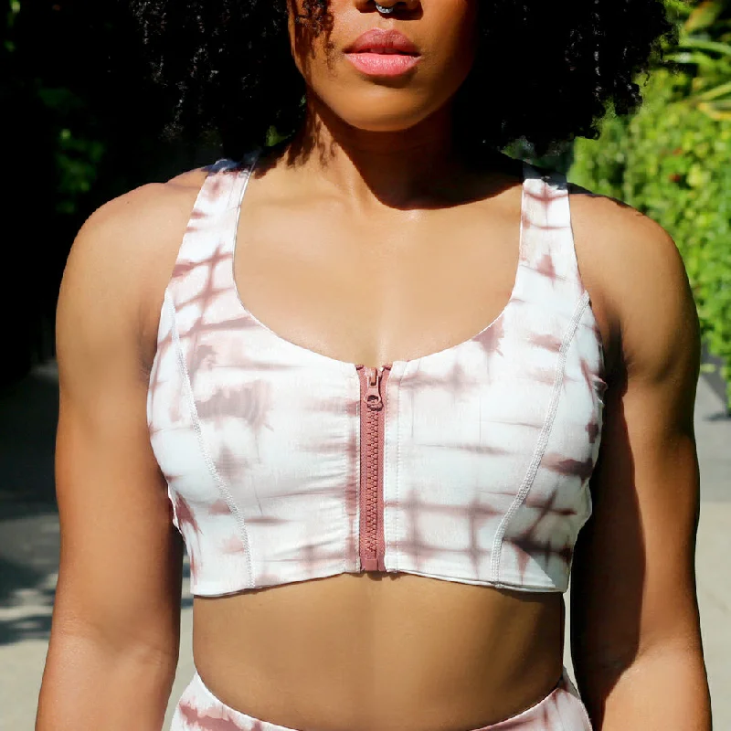 Versatile Wear The Haze Zip Front Sports Bra