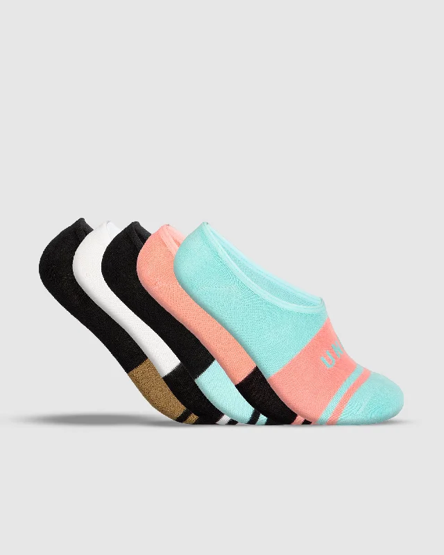 Stylish Fit UNIT Equip Invisible Bamboo Socks - 5 Pack