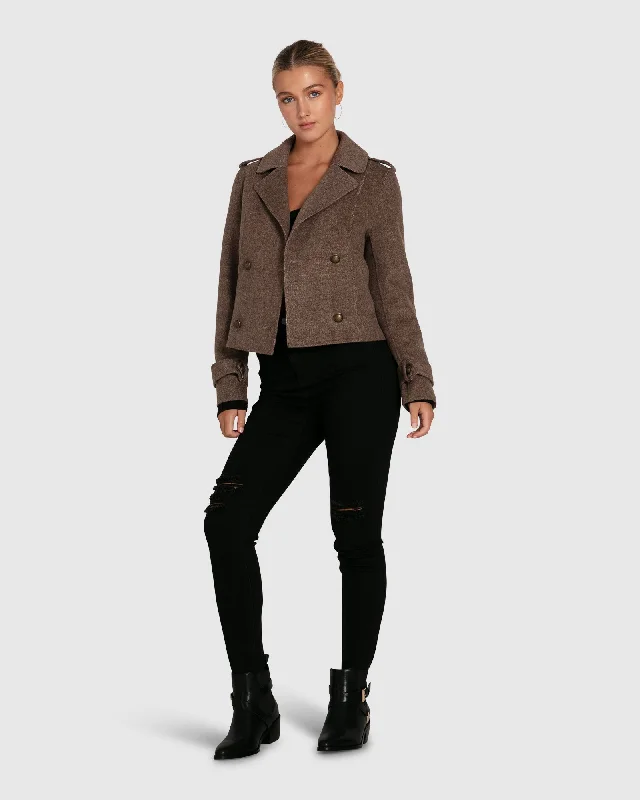 Warm Layers Better Off Military Peacoat