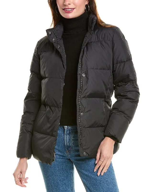 Classic Retro Brooks Brothers Belted Puffer Jacket
