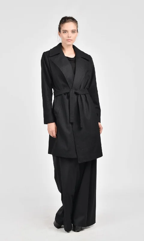 Casual Elegance Cashmere Lined Coat