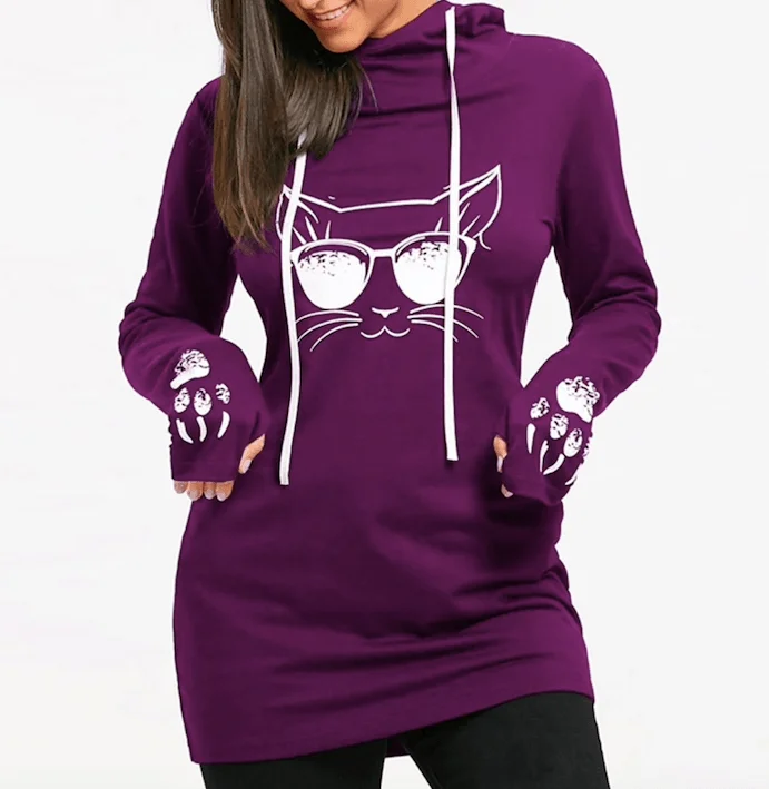 Autumn Selection CAT SHADES HOODIE