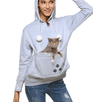 Knitted Design CAT SNUGGLE HOODIE