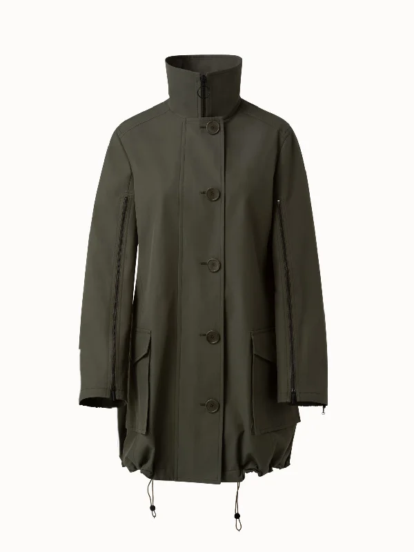 Casual And Casual Cotton Blend Parka