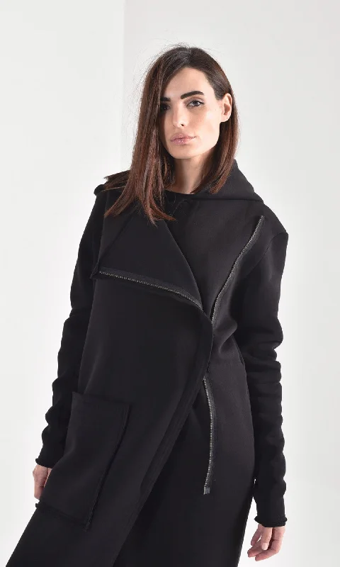 Sports And Leisure Cotton Fleece Hooded Coat