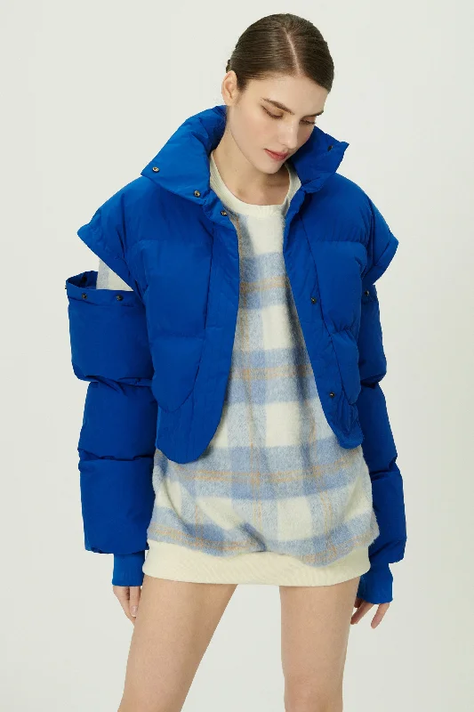 Dynamic Fashion Cynlee Two-way Puffer Crop Jacket
