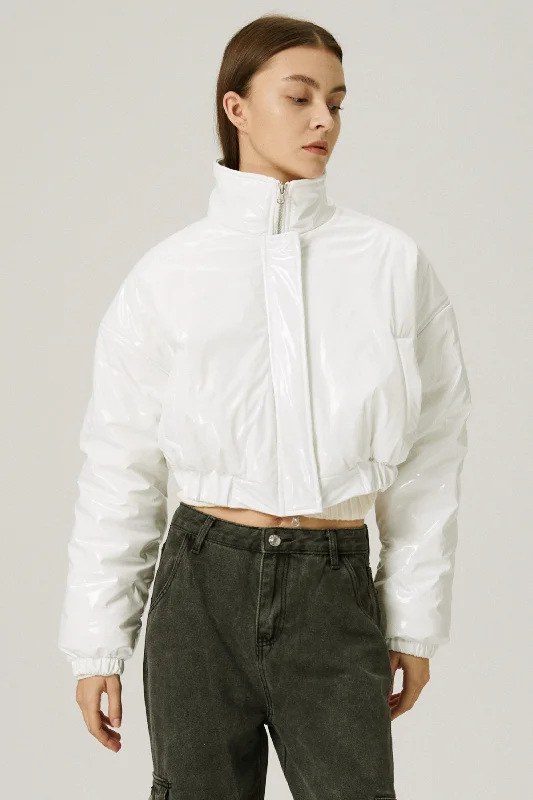 Wearable At Home Or Out Haley Coated Puffer Jacket