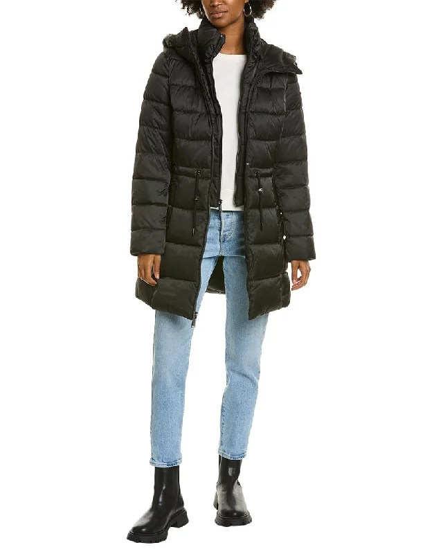Knitted Design Laundry by Shelli Segal Quilted Coat
