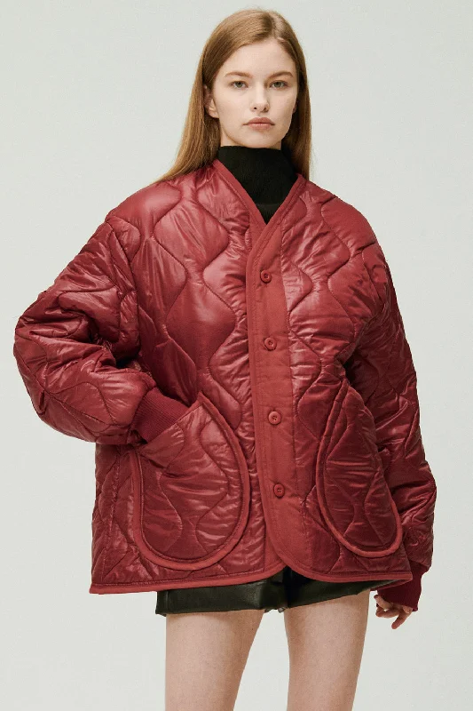 Comfortable down Laura Boyfriend Quilted Coat