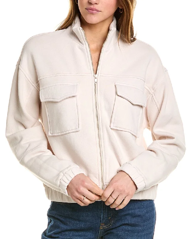 Summer Comfort Monrow Seamed Bomber Jacket