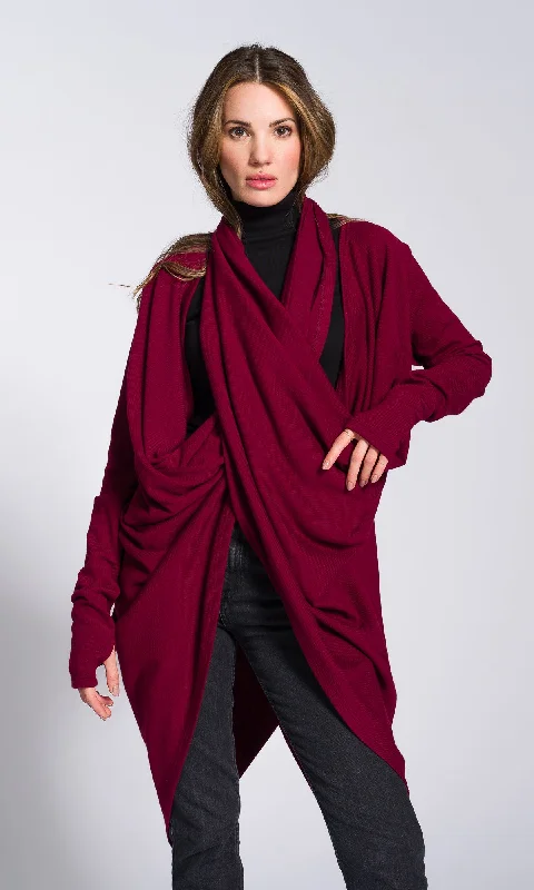 Exclusive Customization Multi-Way Knit Poncho Cardigan
