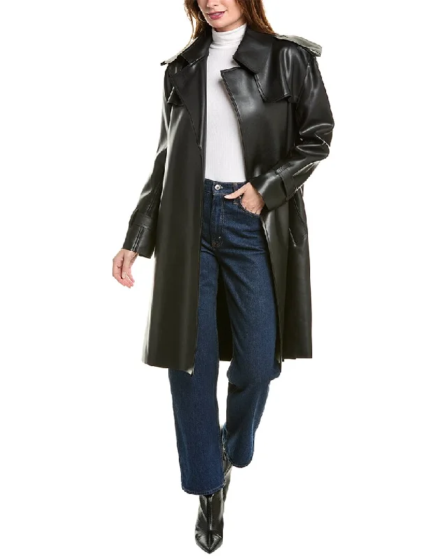 Casual Style Norma Kamali Double-Breasted Trench Coat