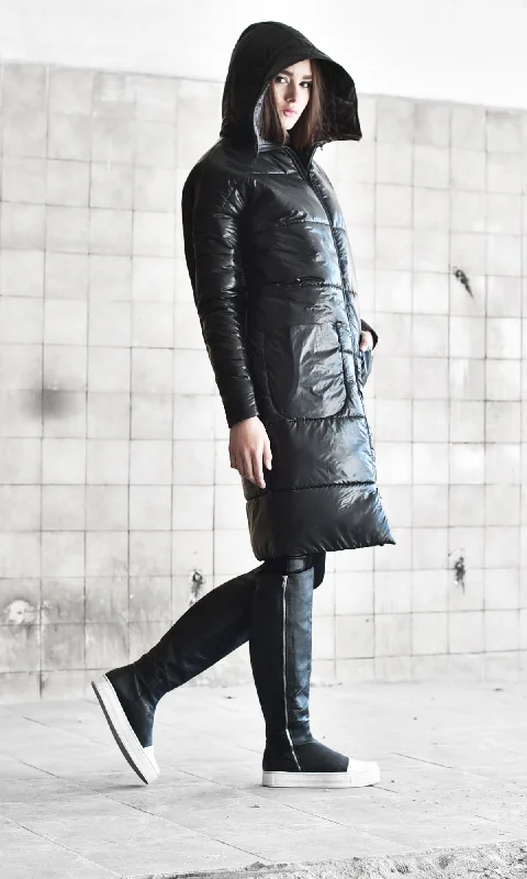 Relaxed Chic Quilted Jacket With Elastic Sleeves