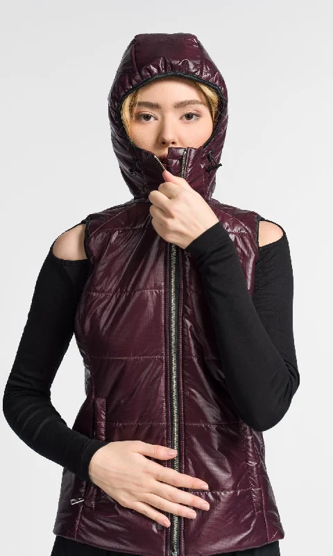 Stylish Ease Regular Fit Hooded Puffer Vest