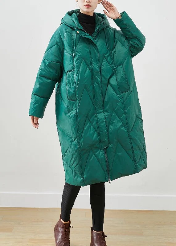 Spring Fashion Vintage Green Oversized Thick Fine Cotton Filled Puffers Jackets Winter Spring Fashion Vintage Green Oversized Thick Fine Cotton Filled Puffers Jackets Winter