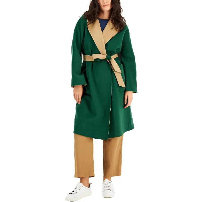 Weekend MaxMara Womens Wool Reversible Long Coat