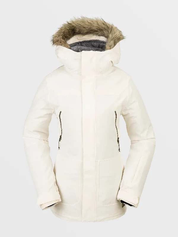 Easy Chic Wear Womens Shadow Insulated Jacket - Moonbeam