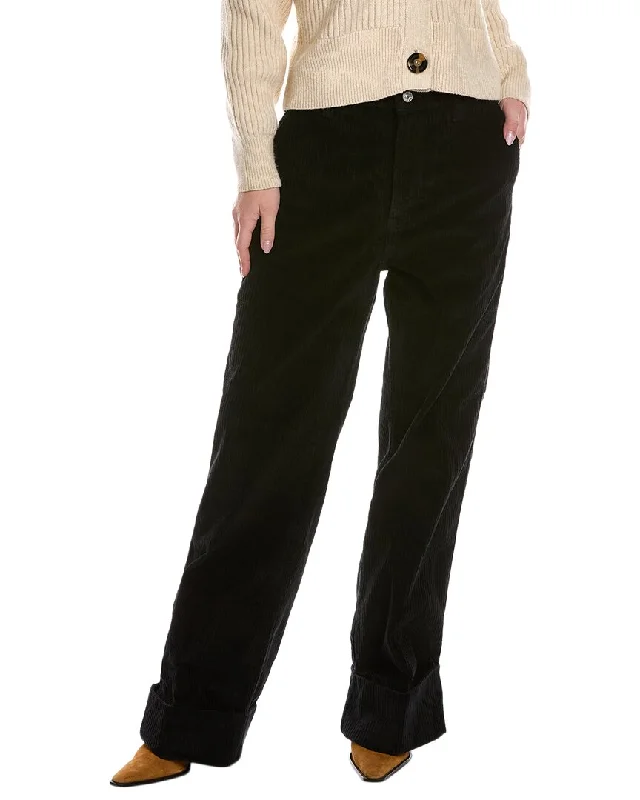 Versatile Items 7 For All Mankind Black Corduroy Wide Leg Jean