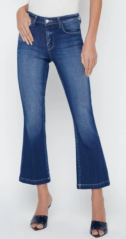 Comfortable Jeans Ali Slimflare H/r In Beacon