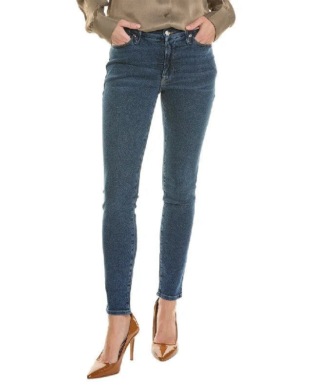 Editorial Design GOOD AMERICAN Good Legs Blue Low-Rise Skinny Jean