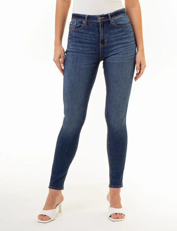 Stylish Fit HIGH RISE BIG LOGO SKINNY JEANS