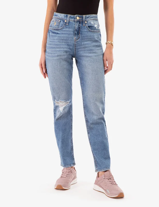 Cozy Lifestyle HIGH RISE VINTAGE STRAIGHT JEANS