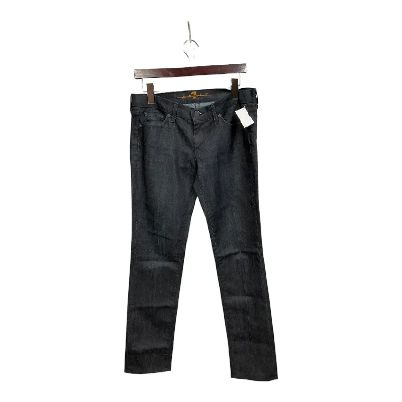 Celebrity Picks Jeans Boot Cut By 7 For All Mankind In Blue Denim, Size: 4