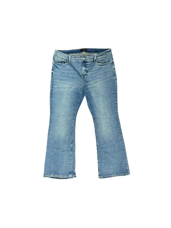 French Style Jeans Boot Cut By Banana Republic In Blue Denim, Size: 18