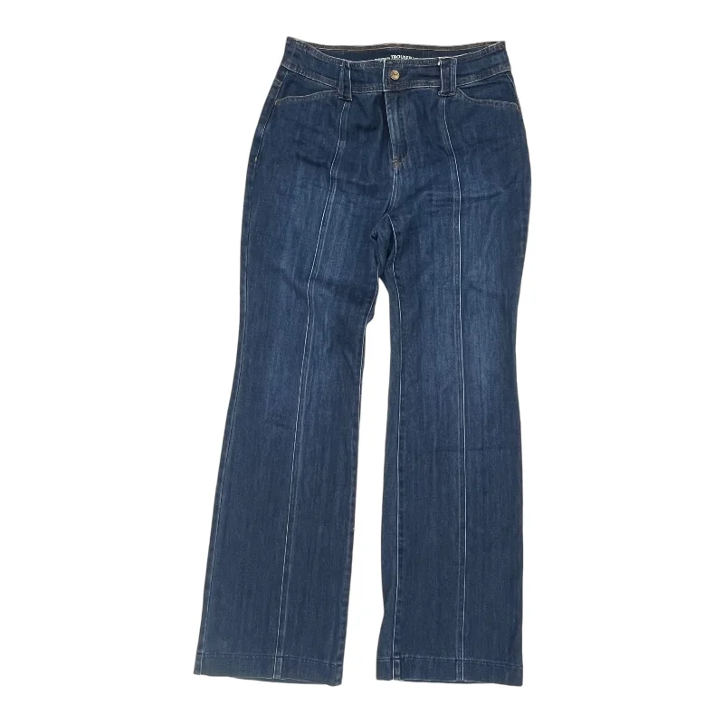 Lazy Style Jeans Boot Cut By Chicos In Blue Denim, Size:M