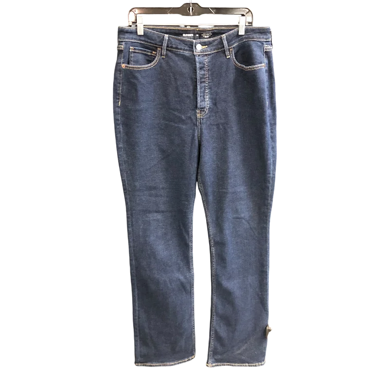 Elegant Casuals Jeans Boot Cut By Old Navy In Blue Denim, Size: 14