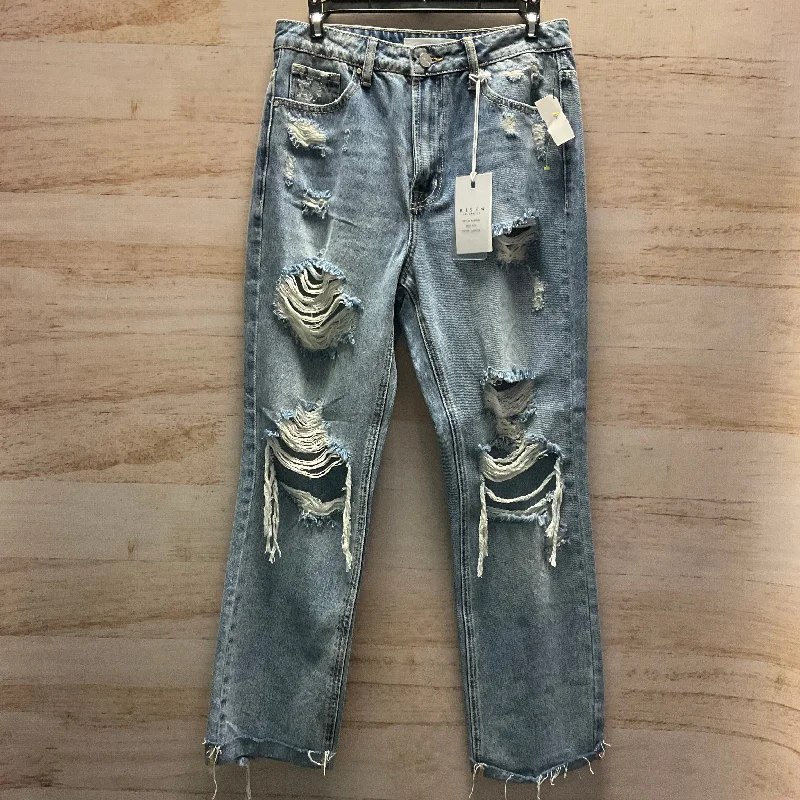 Soft Knitwear Jeans Boot Cut By Risen In Blue, Size: 4