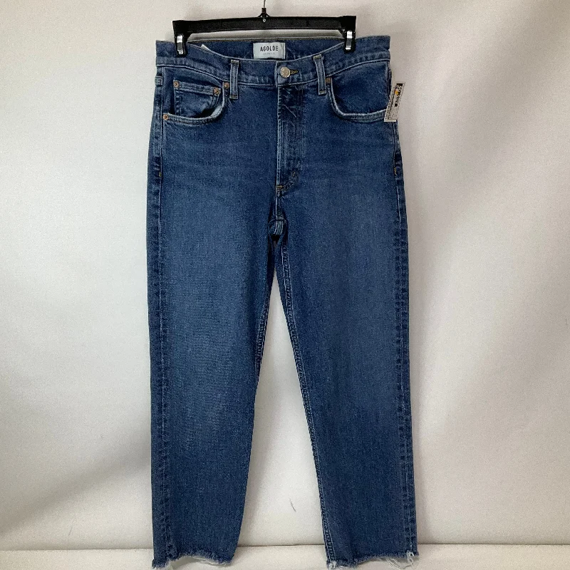 Lounge Chic Jeans Boyfriend By Agolde In Blue Denim, Size: 2