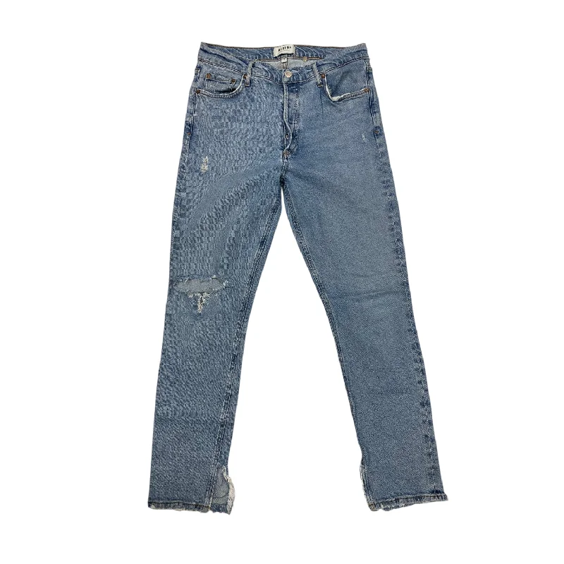 Soft Clothing Jeans Boyfriend By Agolde In Blue Denim, Size: 8