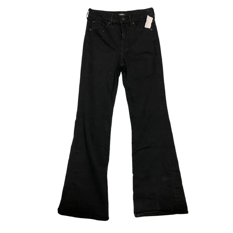 Sweet Style Jeans Flared By Express In Black, Size: 2
