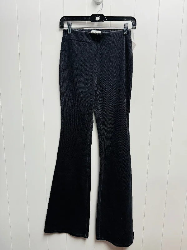 Embroidery Design Jeans Flared By Good American In Black Denim, Size: S