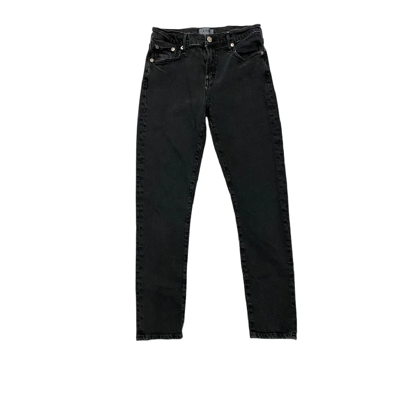 Sports And Leisure Jeans Skinny By Agolde In Black Denim, Size: 2